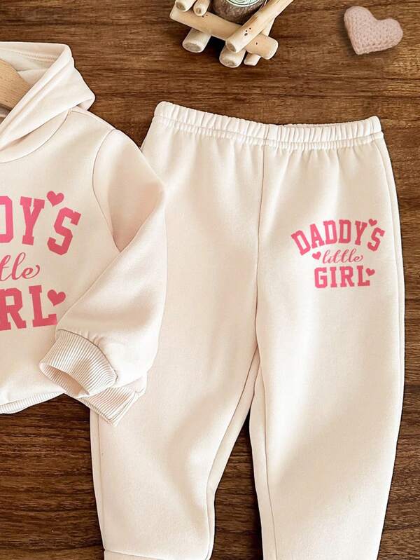 Conjunto de 2 piezas para bebé y niñas pequeñas, sweater y joggers