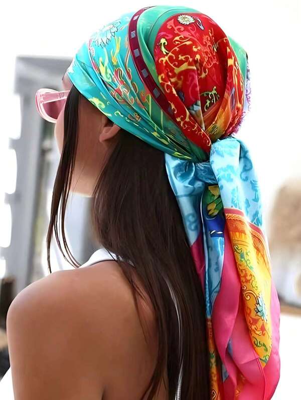 Pañuelo estampado retro