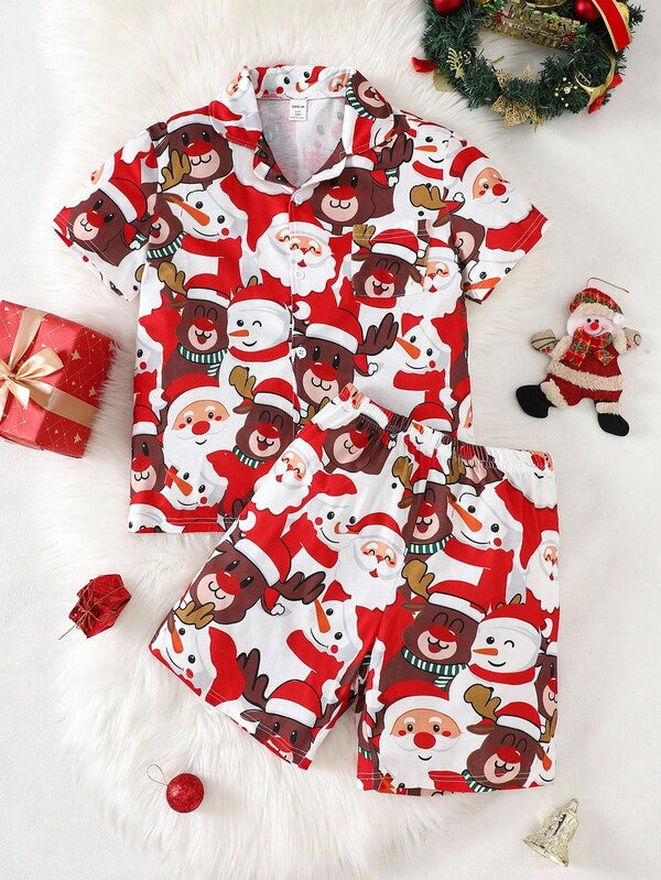 Pijama navideña para niño, 2 piezas