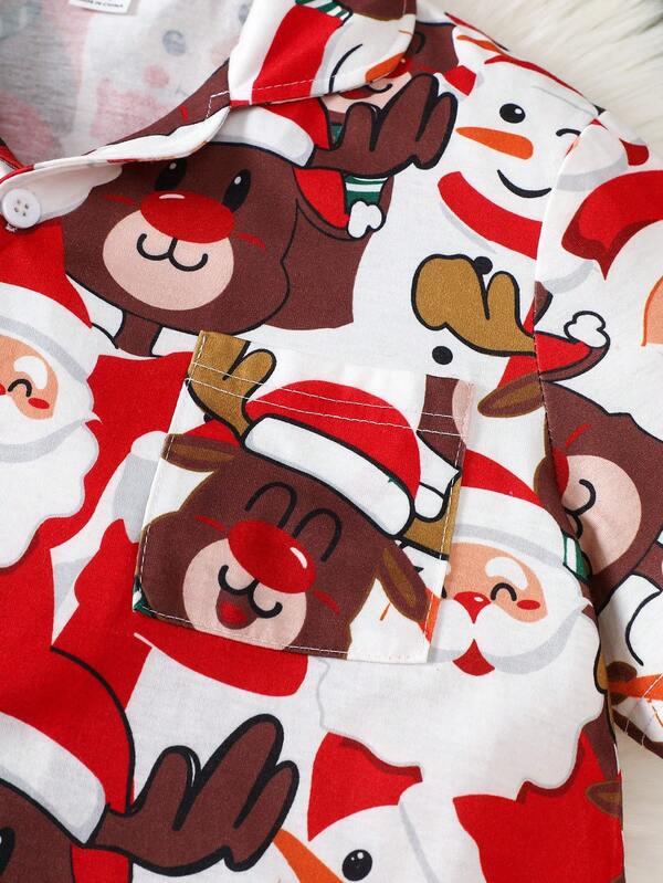 Pijama navideña para niño, 2 piezas