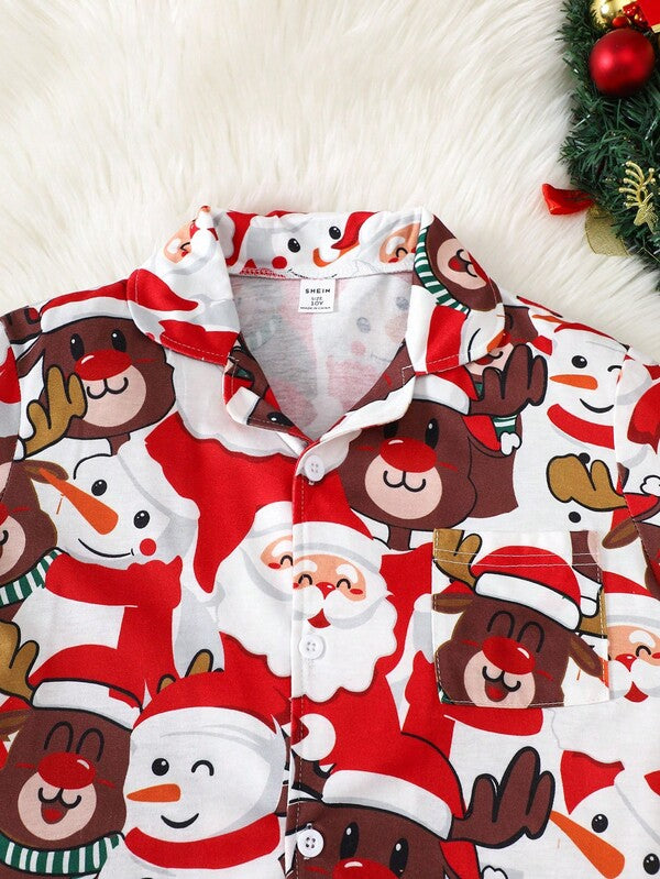 Pijama navideña para niño, 2 piezas
