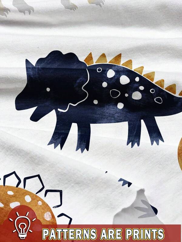 Camisa de dinosaurio para bebé y niño pequeño