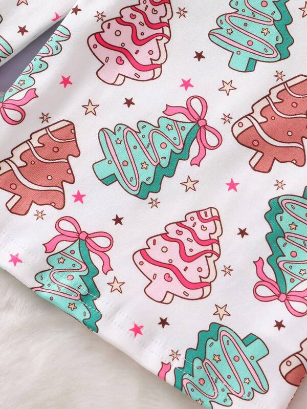 Pijama navideña para niña, 2 piezas