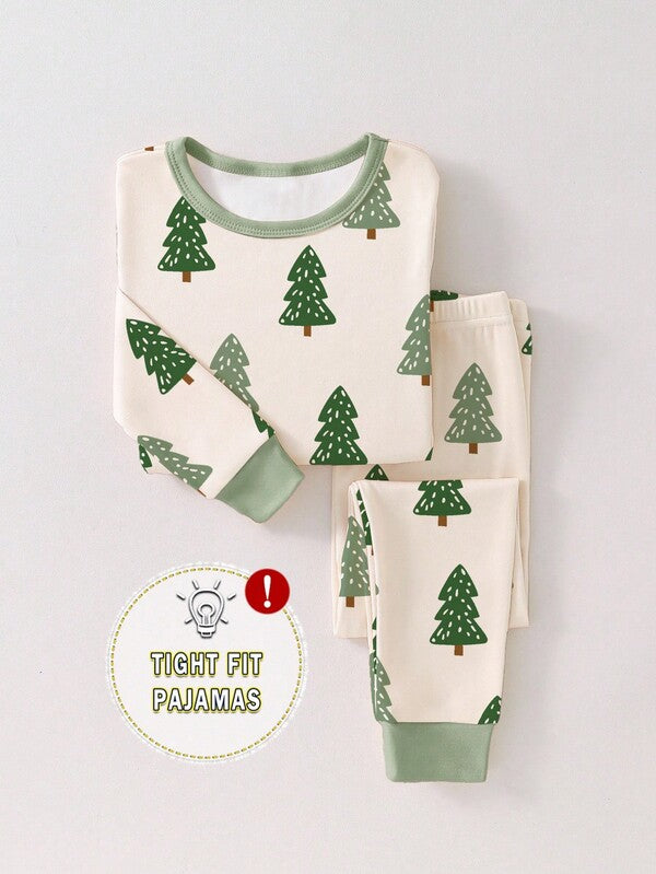 Pijama navideña unisex, 2 piezas