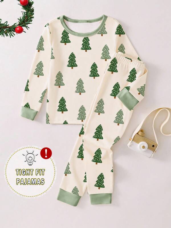 Pijama navideña unisex, 2 piezas