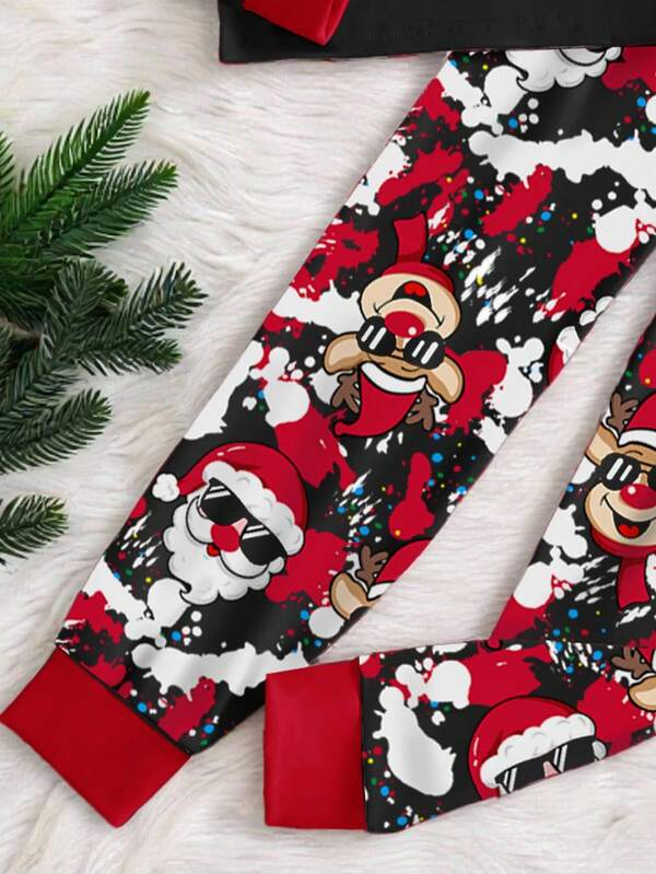 Pijama navideña para niños, 2 piezas