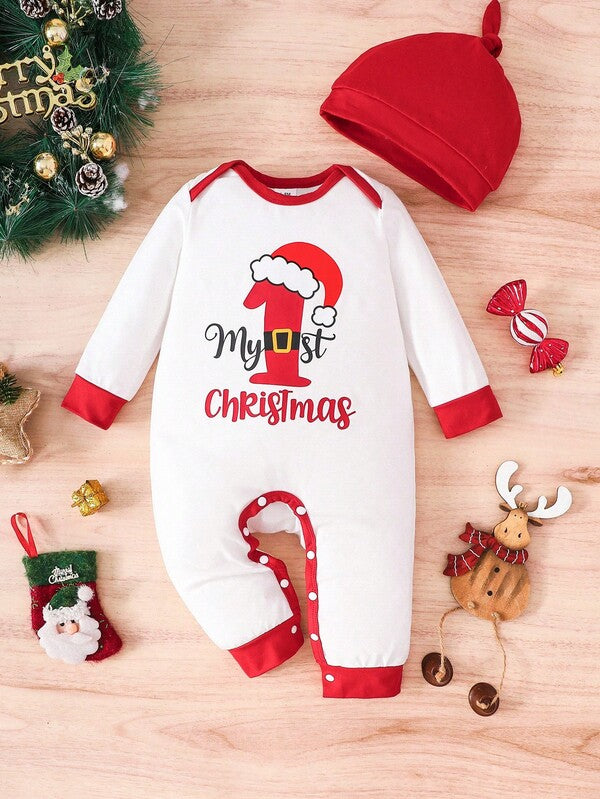 Mameluco pijama navideña unisex