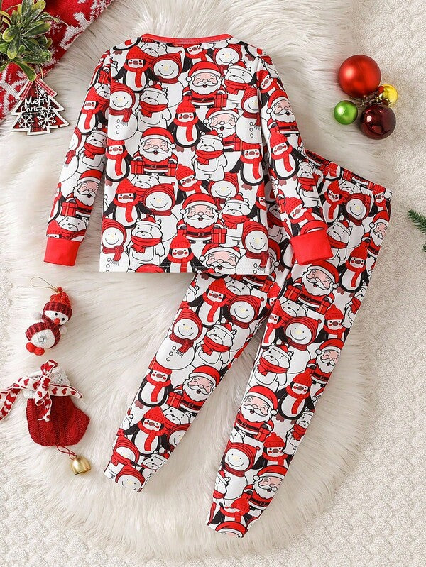 Pijama navideña unisex, 2 piezas