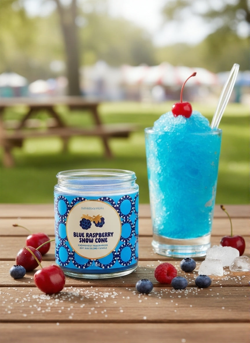 Vela Aromática Blue Raspberry Snow Cone
