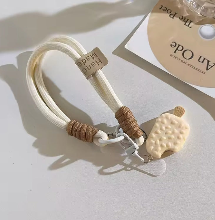 Correa de helado de vainilla relleno de chocolate