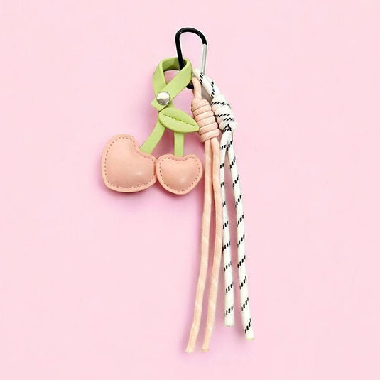 Charm de cerezas rosas