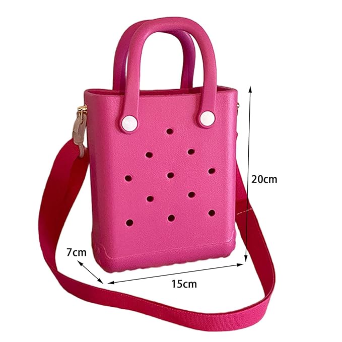 Mini bolso estilo crocs