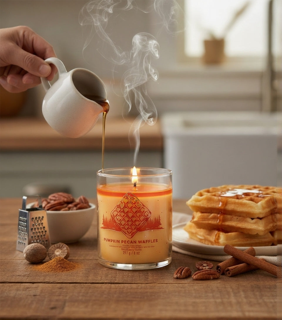 Vela Aromática Pumpkin Pecan Waffles