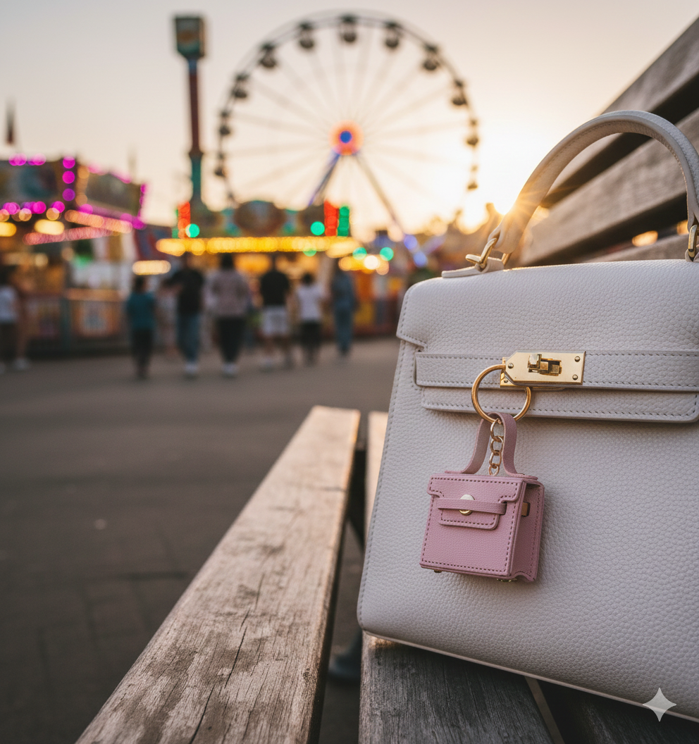 Charm mini cartera rosa