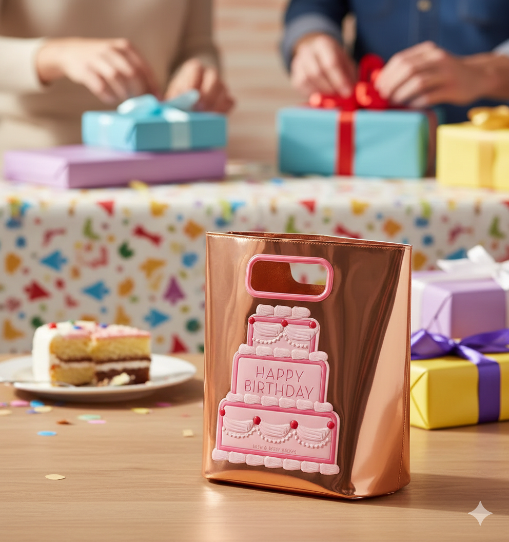 Bolsa Metalizada Happy Birthday de Bath and Body Work