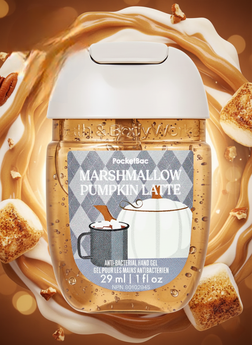 Gel Antibacterial Marshmallow Pumpkin Latte