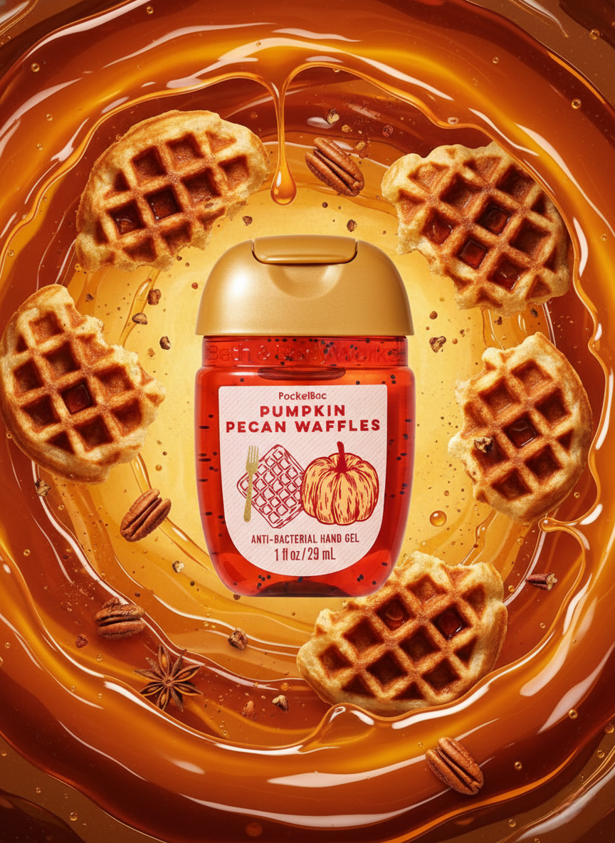 Gel Antibacterial Pumpkin Pecan Waffles