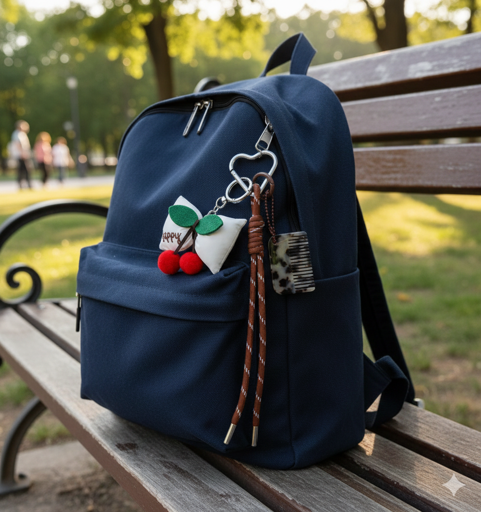 Charm lazo, cereza y peine coqueto