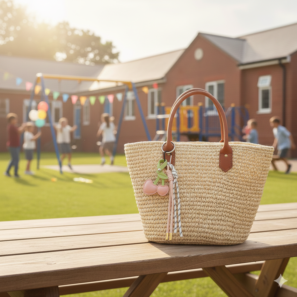 Charm de cerezas rosas