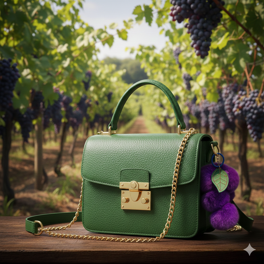 Charm pompones de uvas