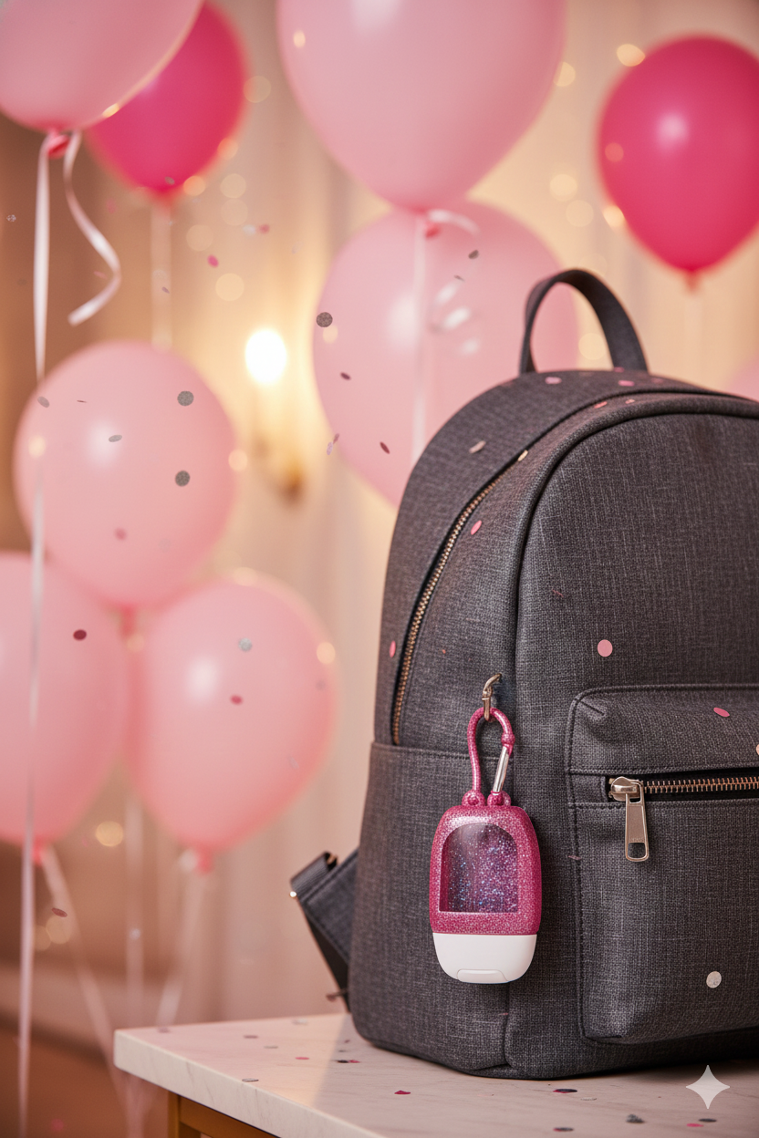 Holder para Antibacterial Pink Glitter (sin antibacterial)