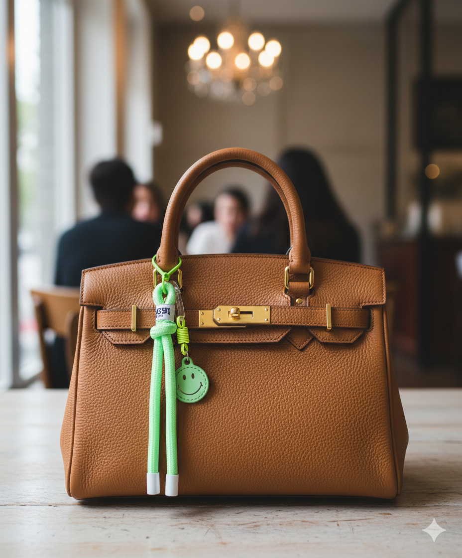 Charm carita feliz verde