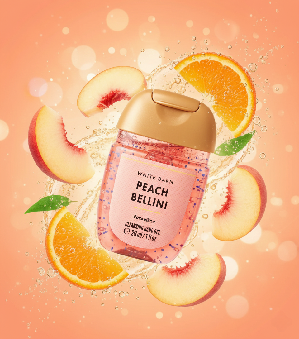Gel Antibacterial Peach Bellini