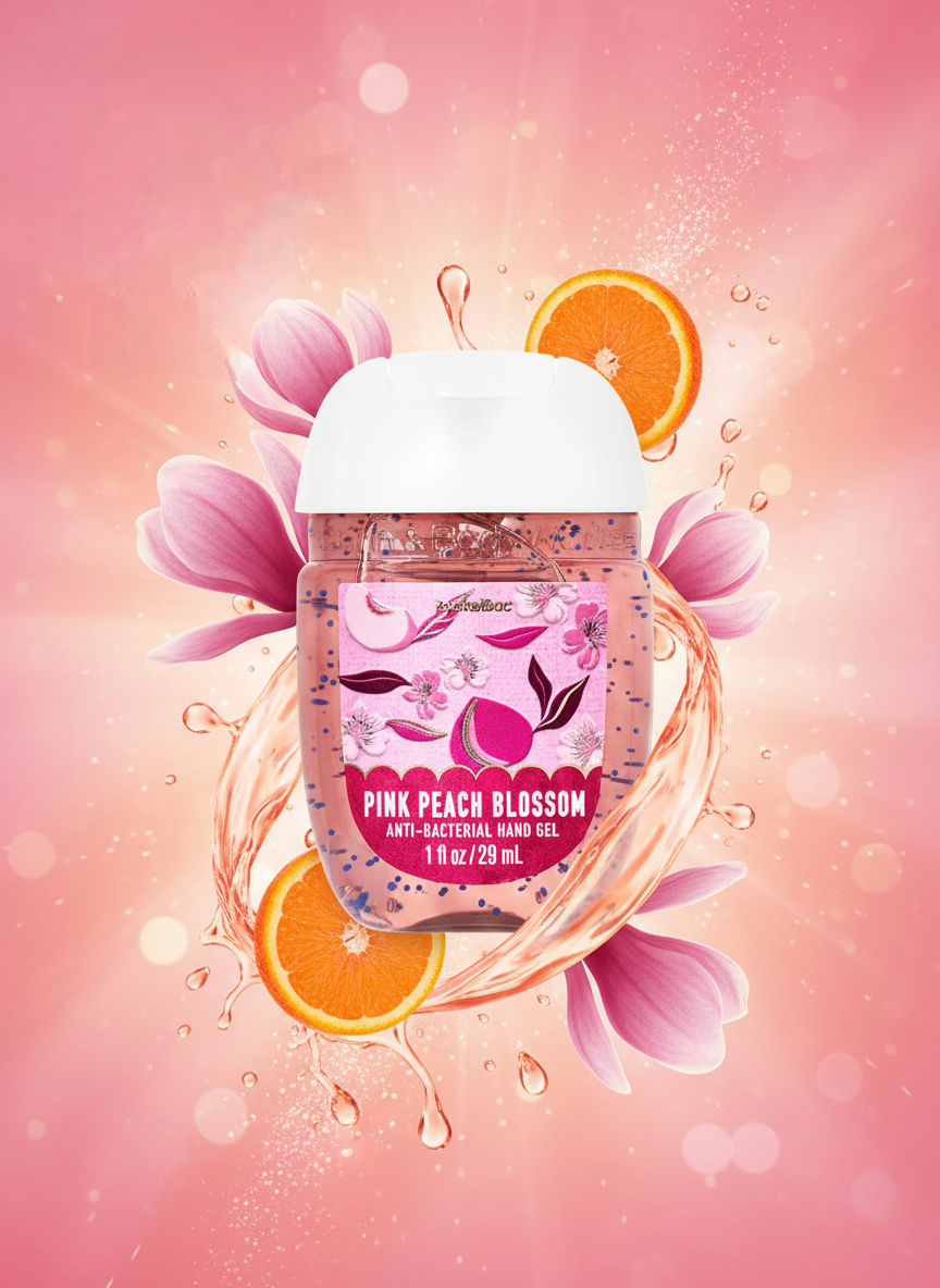 Gel Antibacterial Pink Peach Blossom
