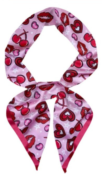 Pañuelo estampado romántico