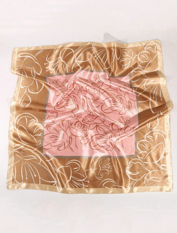 Pañuelo estampado de flores