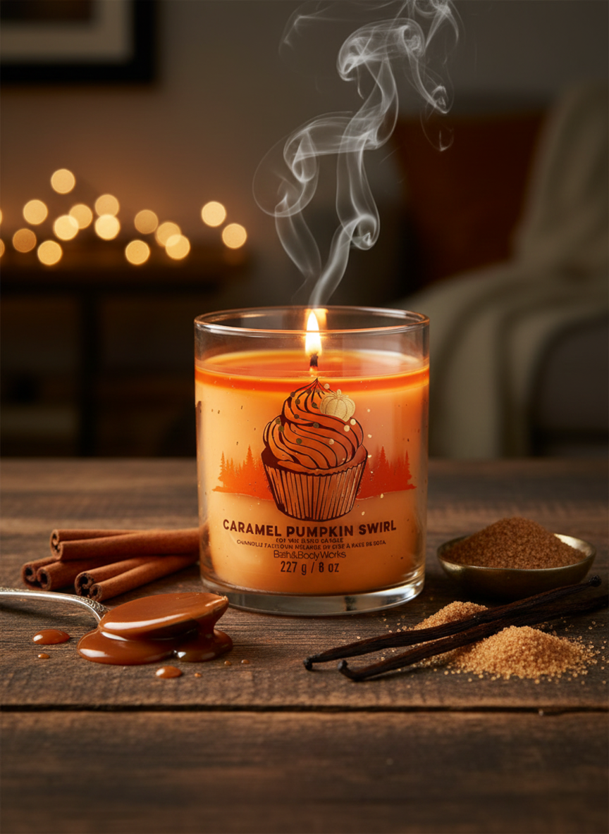 Vela Aromática Caramel Pumpkin Swirl